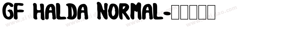 GF HALDA NORMAL字体转换